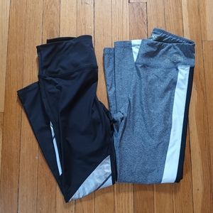 bebe bundle of 2 size medium leggings